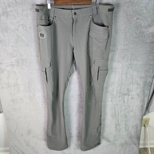Girls With Guns Womens XL Cargo Hunting Pants Gray Green Adjustable Waist Inseam